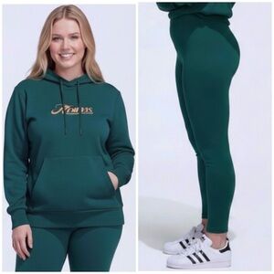 NWT 2 PC ADIDAS HOODIE SWEATSHIRT MATCHING LEGGINGS SIZE l large outfit